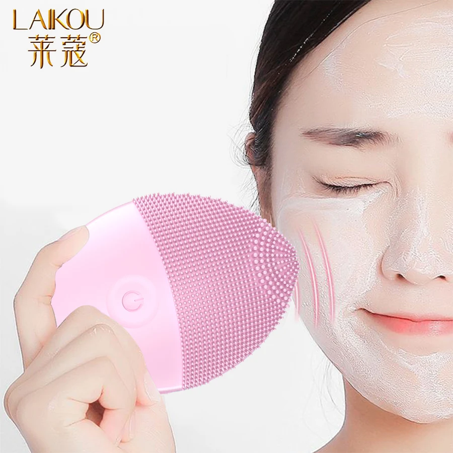 LAIKOUElectricFacialCleanserSiliconeFaceCleansingBrushElectric