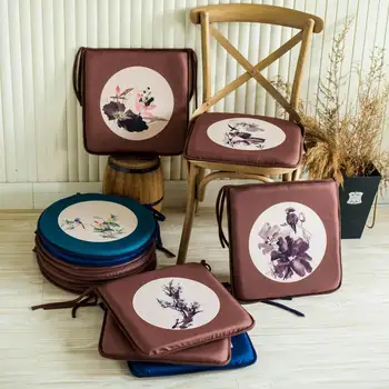 

Chinese style Home Sofa Pillow Mahogany chair Cushion Pad Winter Office Bar Chair Back Seat Cushions Home Decor Seat Cushion