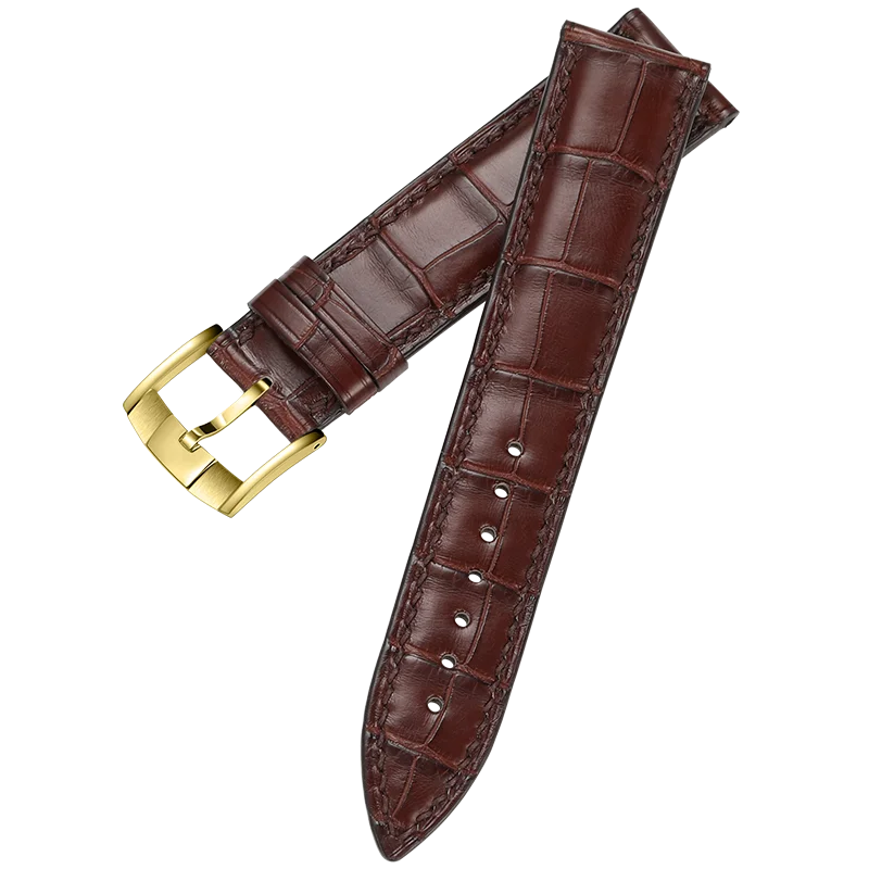 Часы CHIMAERA WatchbandsCustom, ремешок для часов из настоящей французской кожи аллигатора, ремешок для часов, браслет на запястье