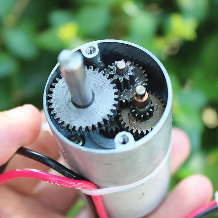 DC12V 0.8A 150 об/мин углеродный мотор щеточного устройства большой крутящий момент металлический редуктор Микро Мотор 6-12 В DIY робот игрушки аксессуары