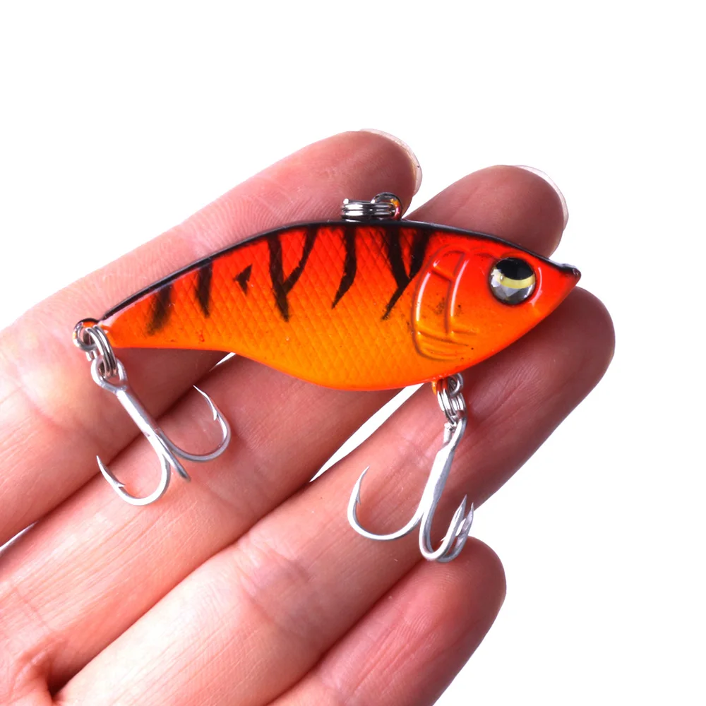 

VIB Lipless Crankbaits Hard Fishing Lures Wobbler for Sea Bass & Trout 5cm 15g High Simulation 3D Eyes Vibration Artificial Bait