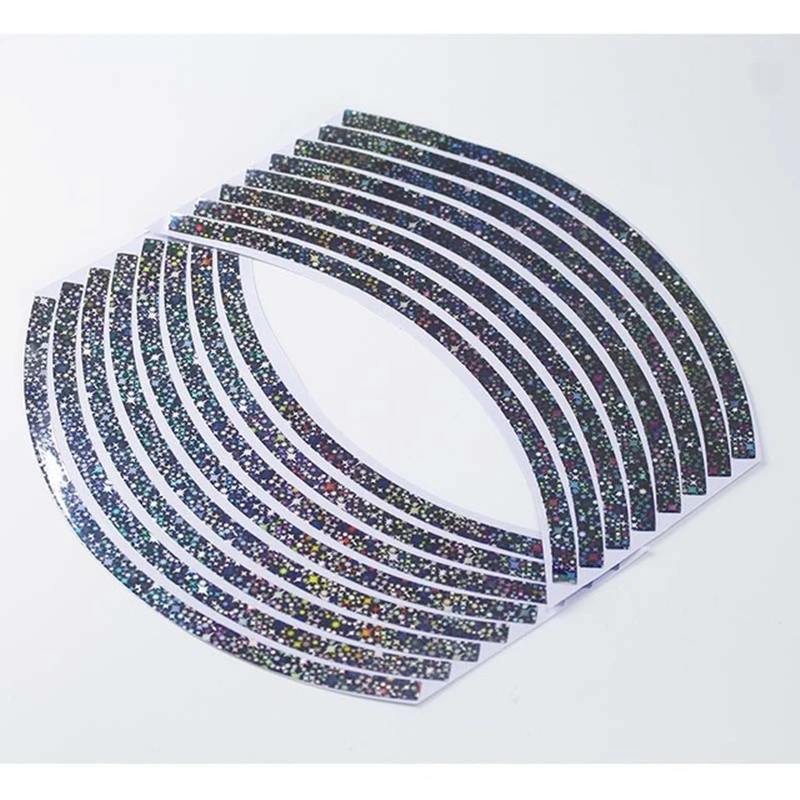 10/12/14/18Inch Reflective Tape Car Body Stickers Motorcycle Wheel Hub Stickers Wheel Stickers Decals Reflector Sticker Car Tape - Цвет: 12inch