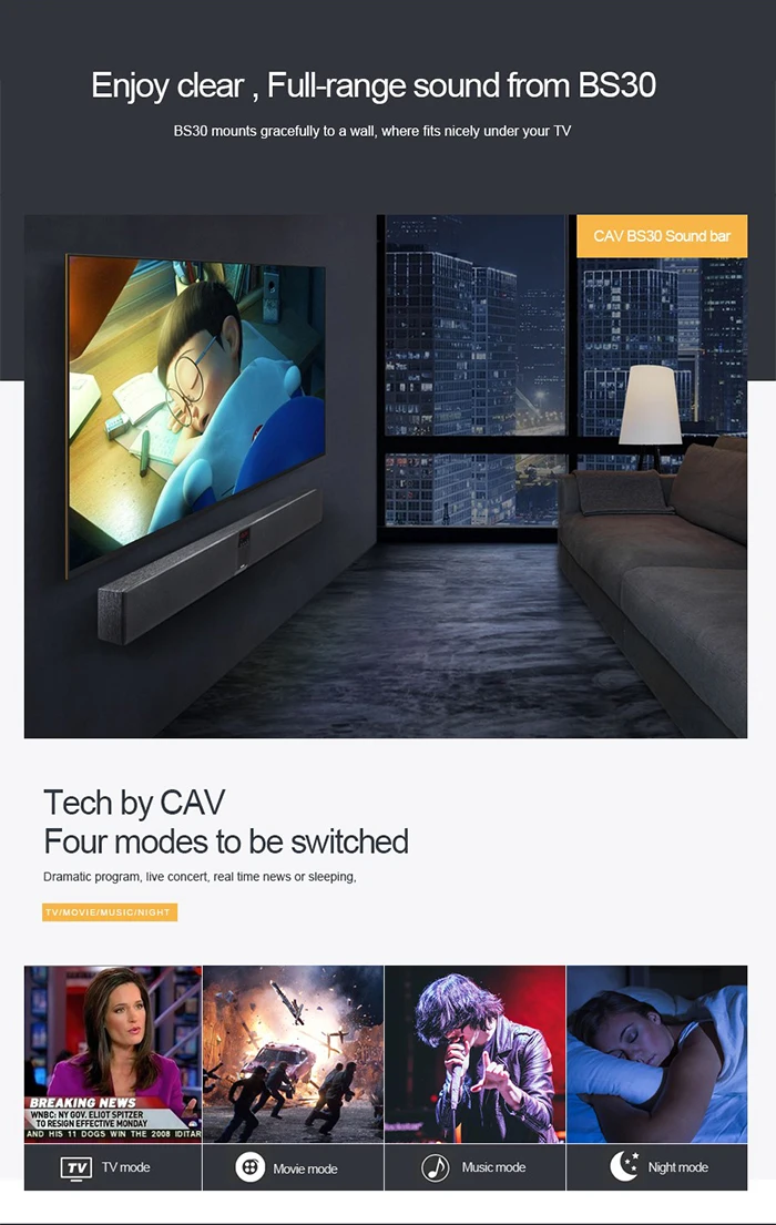 cav bs30 bluetooth soundbar