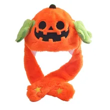 Cute Funny Rabbit Children's Hat Plush Ear Moving Airbag Hat Halloween Christmas Dance Performance Men's and Women's hat