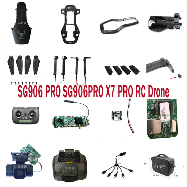 Sg906pro Sg906pro2 X7pro Rc Drone Quadcopter Spare Parts Motor Arm Set  Blades Body Shell Gps Module Receiving Board Camera Etc. - Parts & Accs -  AliExpress