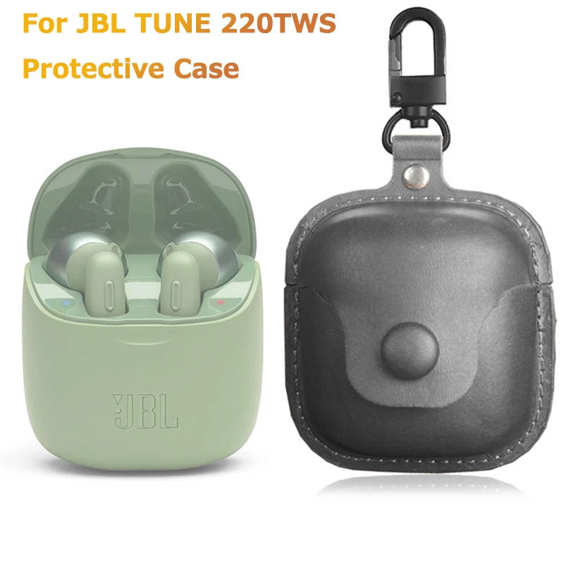 Роскошный кожаный чехол для JBL TUNE 220TWS портативный защитный с Bluetooth гарнитурой и