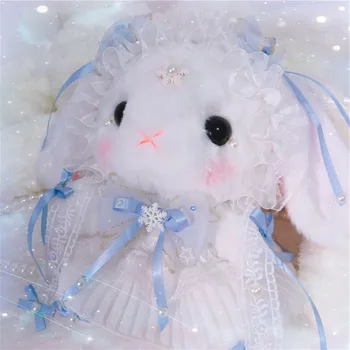 

Pick up Lolita handmade rabbit bear bag Rabbit bag plush shoulder bag Xue Mei