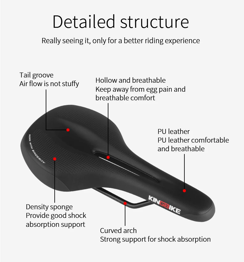 KINGBIKE карбоновое седло полое MTB Велосипедное дорожное горное велосипедное седло сверхлегкое дышащее мягкое велосипедное седло Велосипедное Сиденье