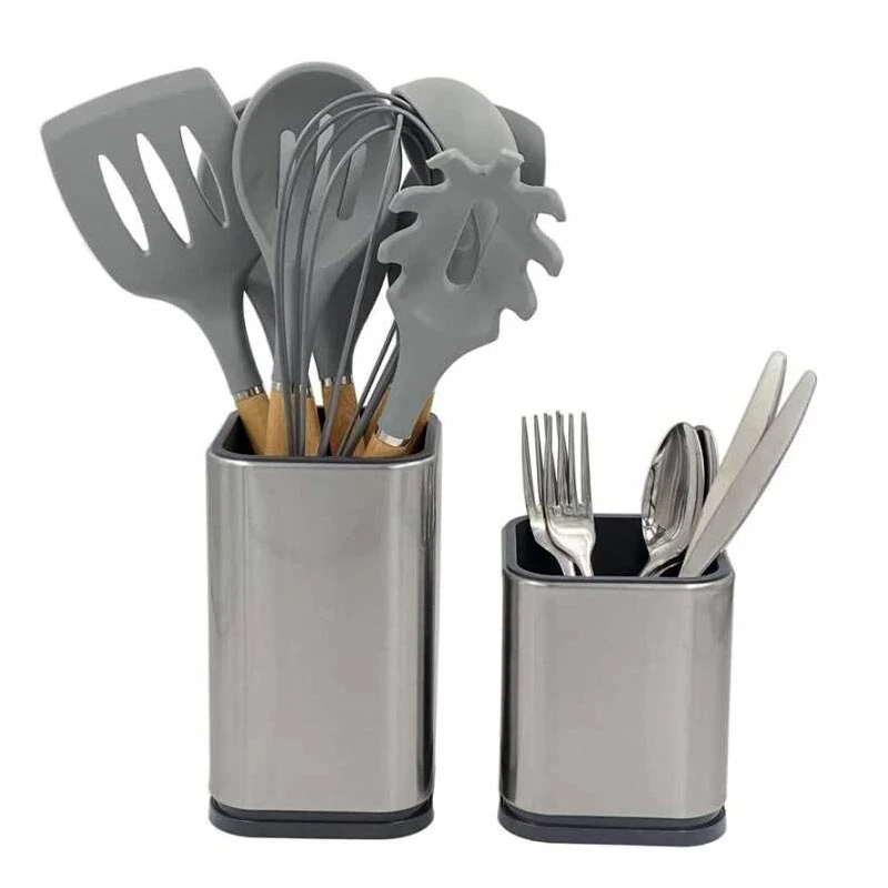 Stainless Steel Kitchen Utensil Holder Utensil Crock For Easy Cleaning