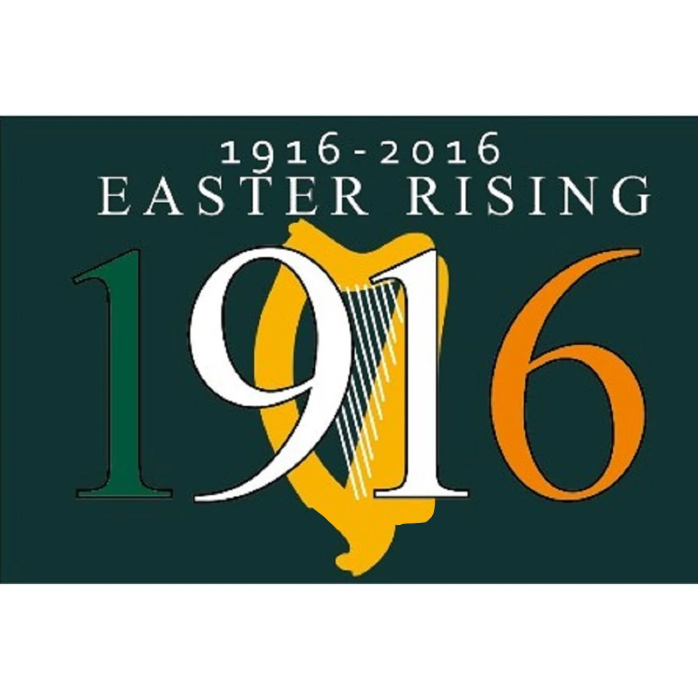 

Easter Rising Rebellion 100 Years 1916 to 2016 Flag 3x5FT banner 100D 150X90CM Polyester brass grommets custom66, Free Shipping