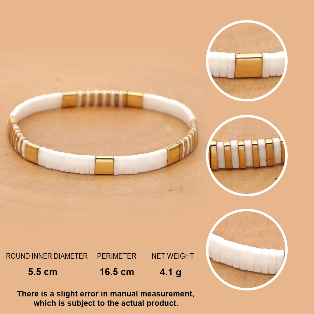 Go2 Boho Miyuki Armbänder Für Frauen Tila Perlen Armband Schmuck Weiß Gold Farbe Perlen Pulseira Mujer 2022 Accesorios für Femme – Detail 3