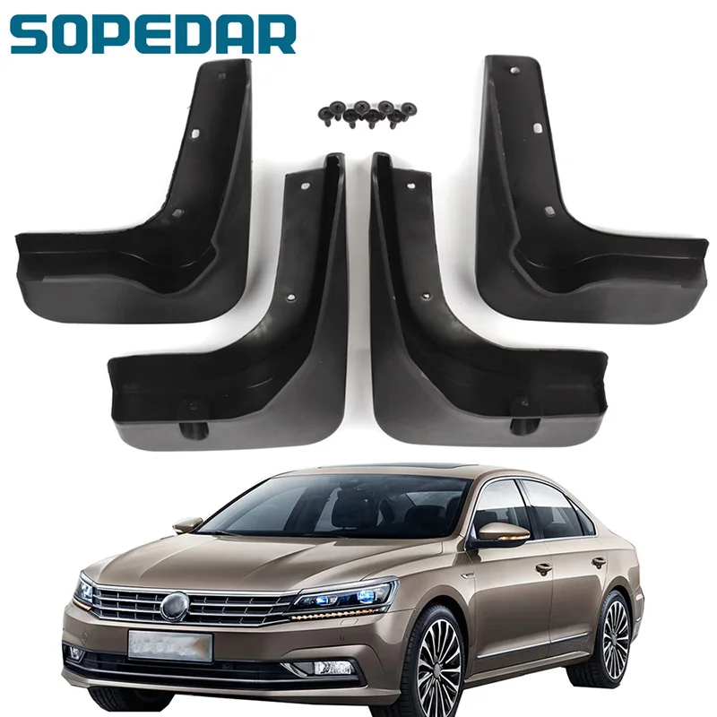 

SOPEDAR Mud Flaps ABS Plastic Fender Flares Splash Guards For Volkswagen VW Passat B8 2017 2018 2019 Car Accessories Mudguards
