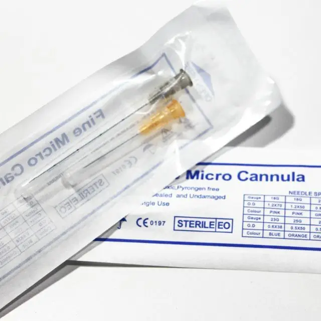 10 Uds Color punta Micro Cannula18G 21G 22G 23G 25G 27G 30G disponsable