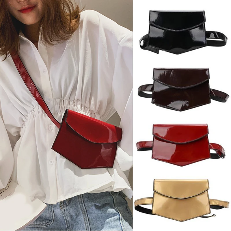 Riñonera nueva de 2019, riñonera para mujer, riñonera Vintage de charol, riñonera de moda chica, riñonera para teléfono - AliExpress Maletas y bolsas