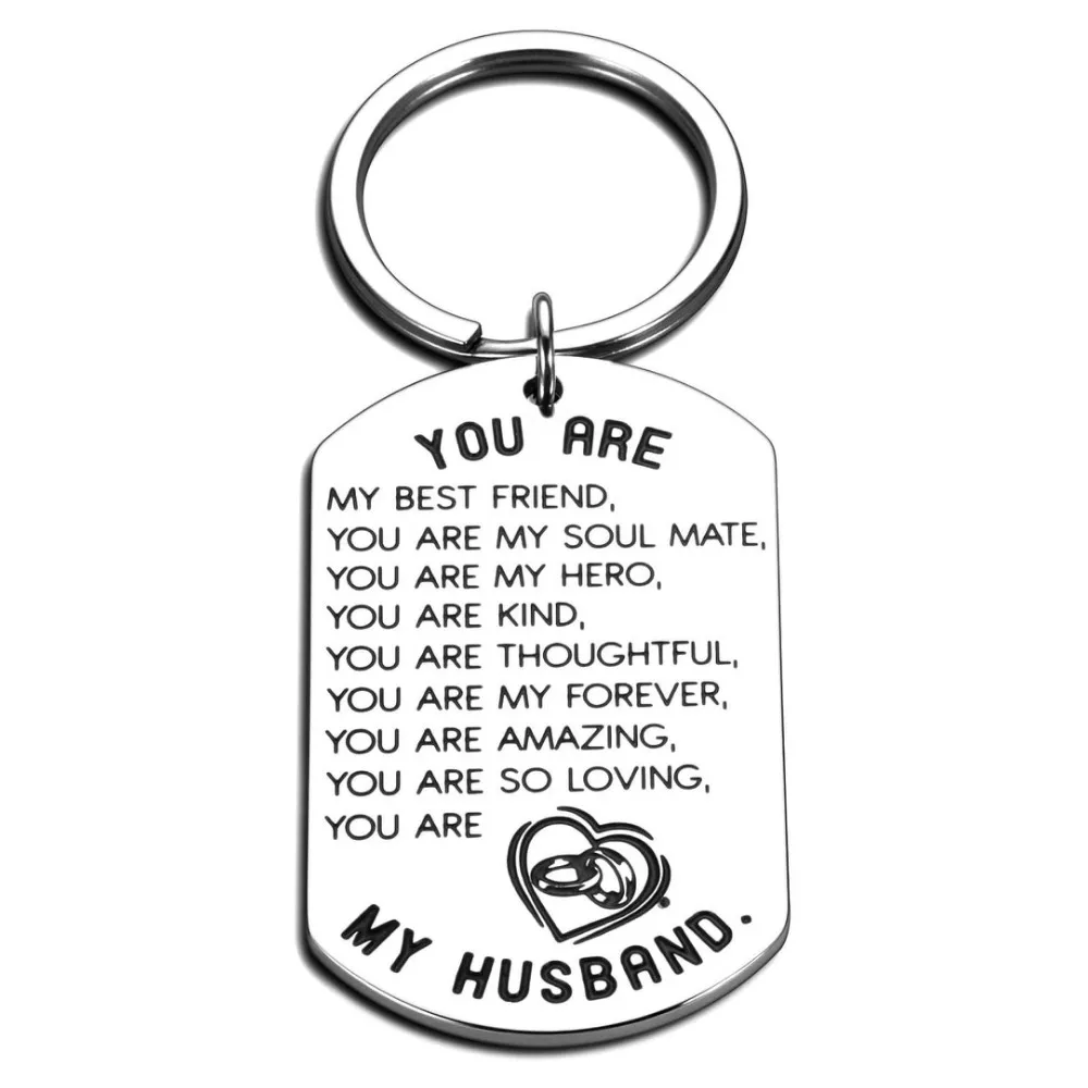 I Just Want To Be Your Last Everything Men Birthday Wedding Valentine's Day Deployment Key Chain for Men XYBAGS Anniversary Keychain for Husband from Wife 