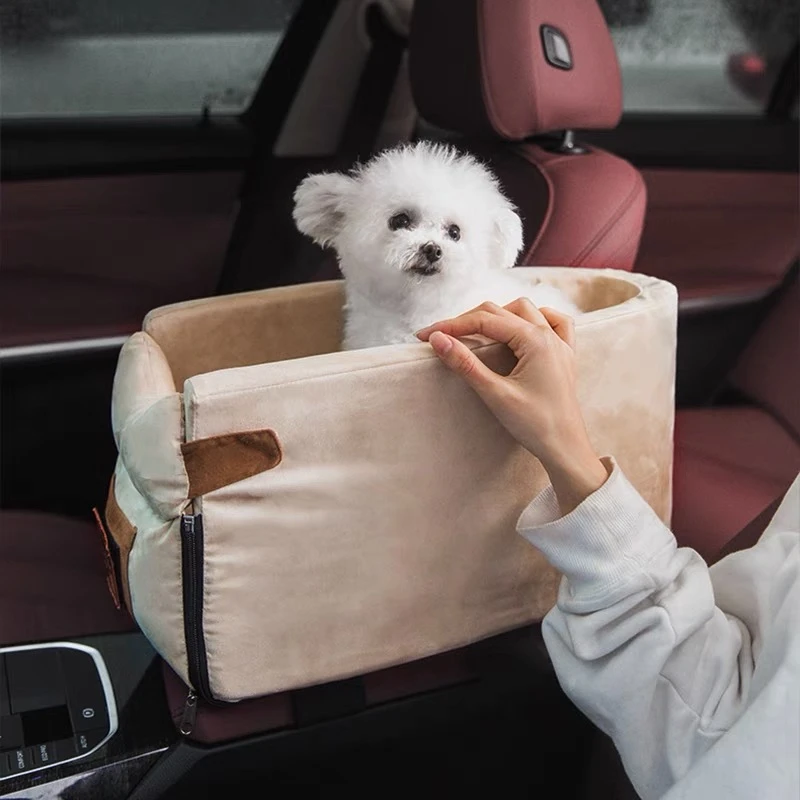 Hond Autostoel Voor Kleine Hond Reizen Centrale Controle Antislip Hond  Carriers Veilig Auto Armsteun Box Booster Kennel Bed|Houses, Kennels \u0026  Pens| - AliExpress