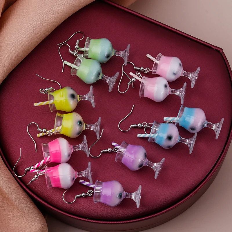 Woman Ice Cream Earrings Korean Fashion