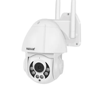 

Wanscam Wireless 1080P IP Camera Outdoor PTZ Dome Motion Detect Auto-Tracking 4X Zoom 2-way Audio P2P Security Surveillance