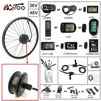 

Ebike Conversion Kits 36/48V 500W Rear Cassette Motor Wheel with Optional 16-28 Inch 700C/Display/Throttle/PAS Electric Bicycle