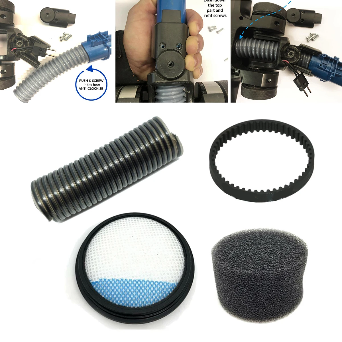 4pcs For VAX BLADE Vacuum Cleaner Floor Head Tool Repair Kit Hose Filters Belt Household Sweeper Cleaning | Бытовая техника