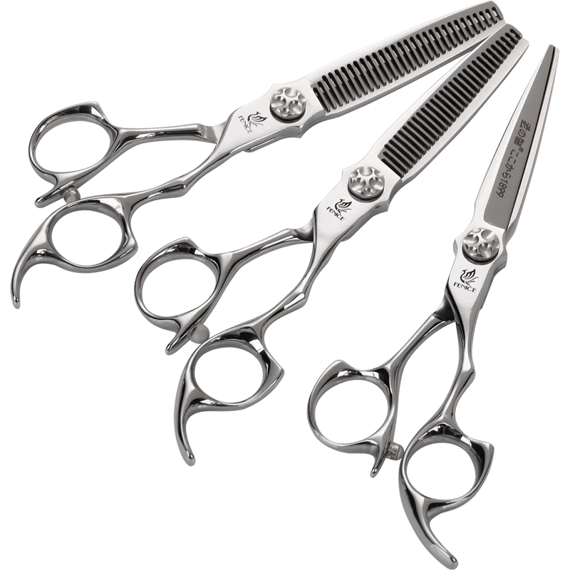 Fenice 6 inch Cutting Thinning Styling Tool Hair Scissors Set Salon Hairdressing Scissors Shears Traceless V 1 Fenice 6 inch Cutting Thinning Styling Tool Hair Scissors Set Salon Hairdressing Scissors Shears Traceless V 5