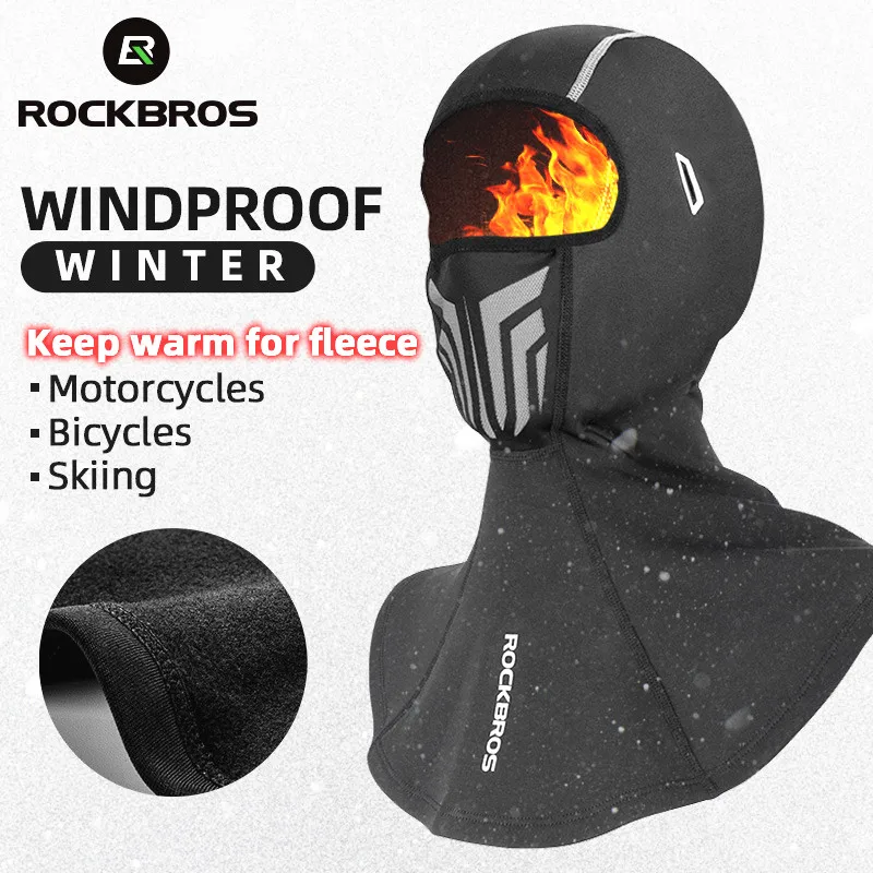 

ROCKBROS Bicycle Mask Full Face motorcycle Mask Keep warm Winter Mask Breathable Glasses Hole Quick-Drying Tactical Balaclava