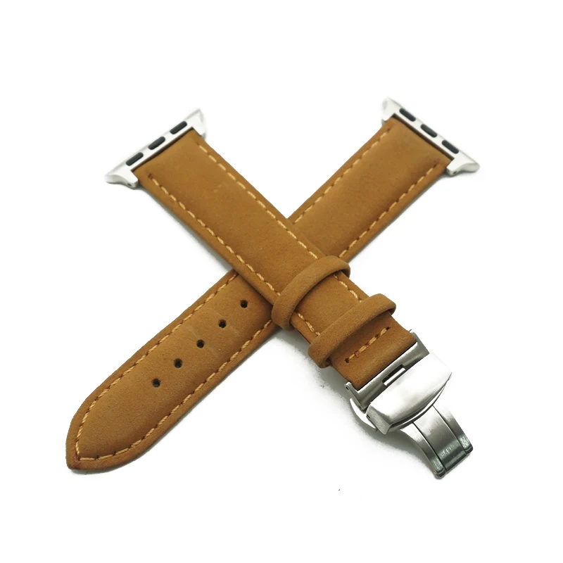 Ремешок из натуральной кожи для Apple Watch 44 мм 40 мм 38 мм 42 мм сменный ремешок для iWatch 4 3 2 1 браслет