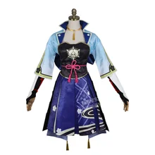Spiel Genshin Auswirkungen Ayaka Kamisato Cosplay Kostüm Kleid Anzug Inazuma Kostüm Halloween Party Outfit Für Frauen Mädchen