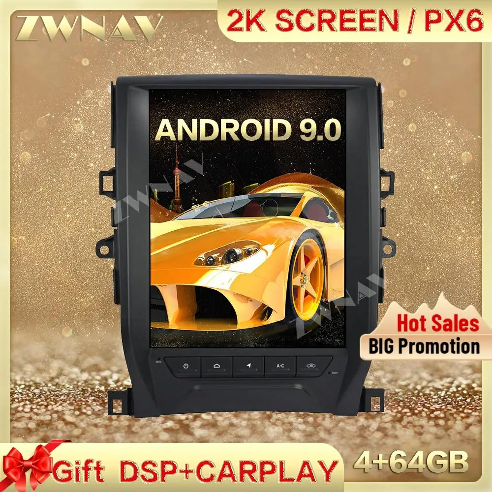 PX6 DSP Carplay Tesla screen GAndroid 9.0 Car Multimedia Player For TOYOTA Reiz Mark-x 2010-2013 GPS Radio Auto stereo head unit |
