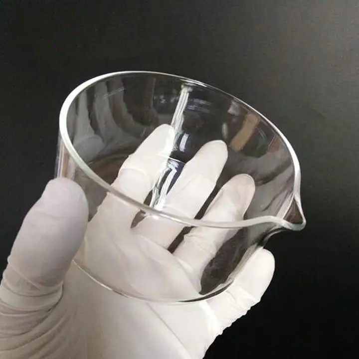 5 шт/лот стеклянная кристаллическая посуда, кристаллизационная посуда дно с носиком для лаборатории диаметром 60 мм