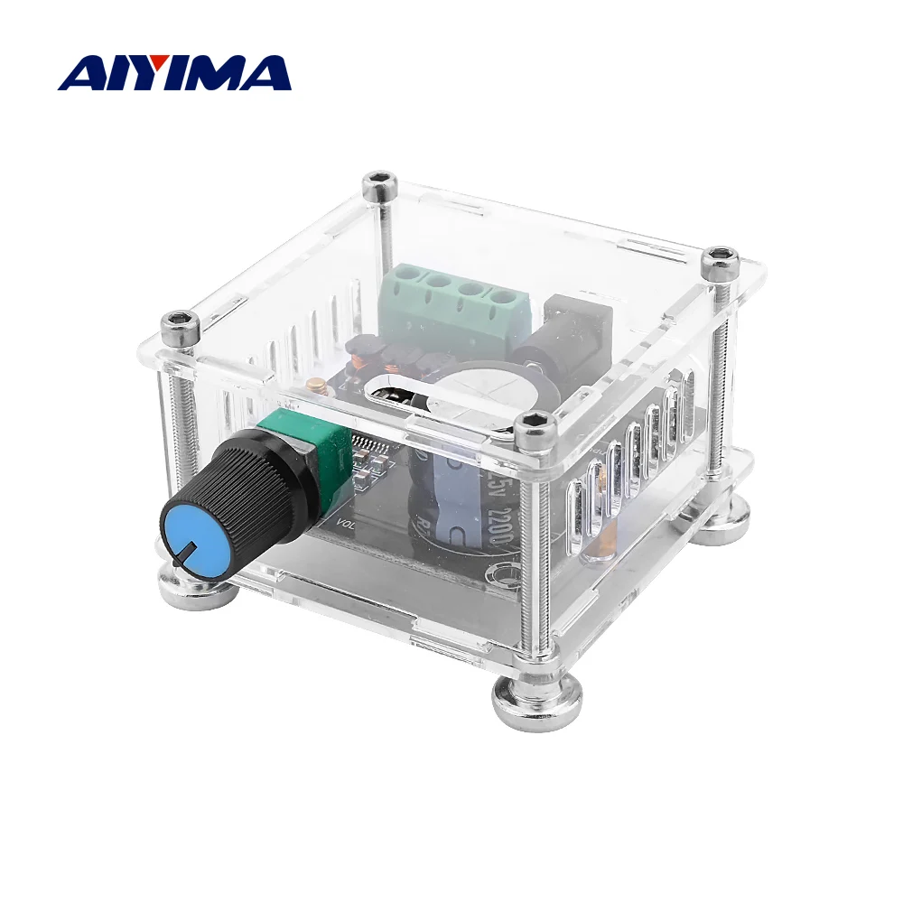 

AIYIMA Mini Digital HIFI Stereo Home Power Amplifier Audio Amp Sound Speaker Amplifier 15Wx2 With Tone Control DIY Sound System
