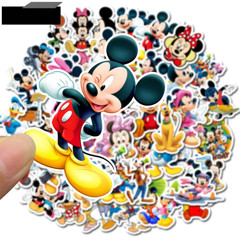 

50pcs Classic Animal Mickey Mouse Waterproof DIY Stickers Skateboard Guitar Suitcase Laptop Motorcycle Graffiti Sticker Kid Toy