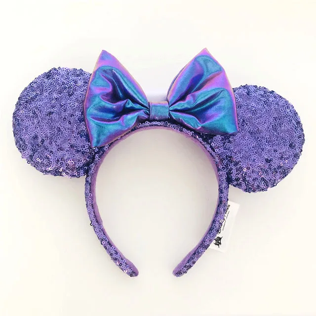 cool baby accessories Mickey Minnie Ears Headband Sequin EARS COSTUME Hallowmas Headband Cosplay Plush Gift plush mouse doll girls Party Hair band baby accessories clipart