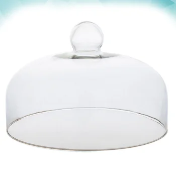 

1Pc Transparent Dust-proof Glass Cover Food Cake Cover Durable Food Protective Cover (Diameter 13CM, High 11CM, Foam Pack)