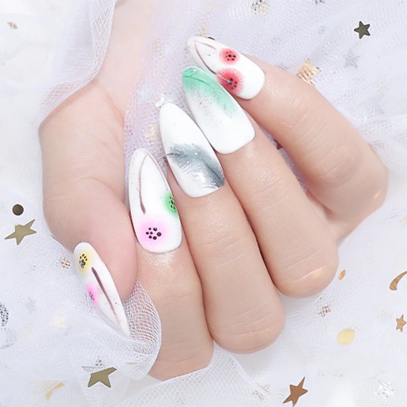 Modelones Blossom УФ-гель для ногтей замачиваемый Цветущий гель с цветами лак DIY Дизайн ногтей рисунок УФ Гибридный гель эмаль