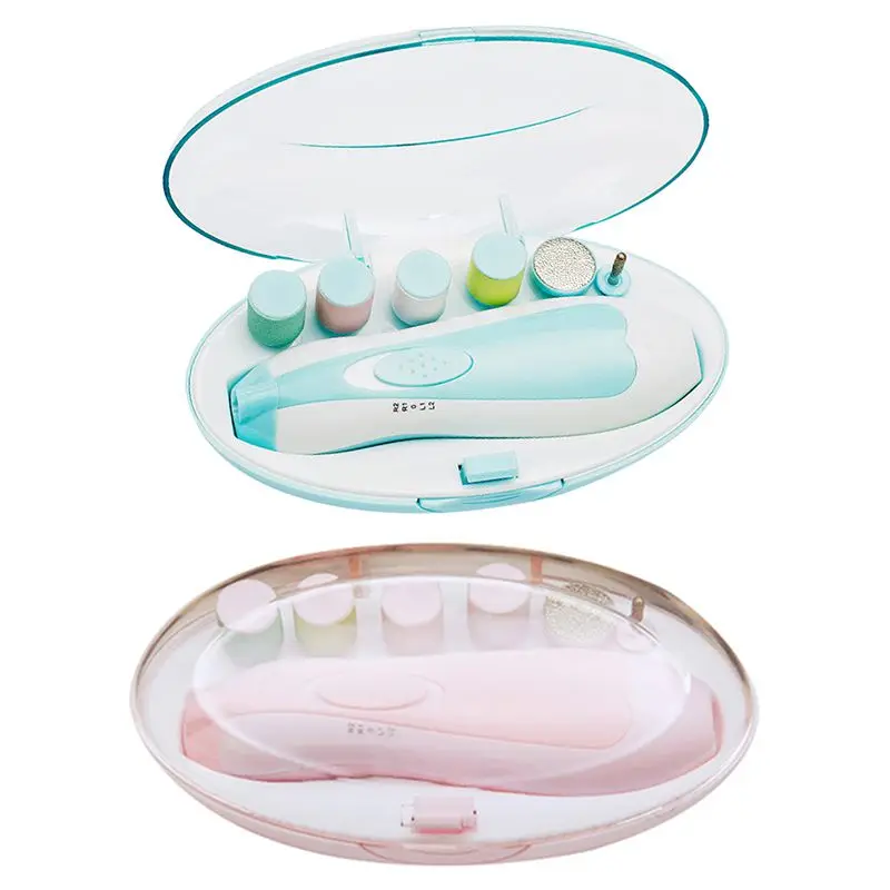 

Baby Nail File Electric Nail Trimmer Manicure Set with Nail Clippers,LED Light and 10 Grinding Heads