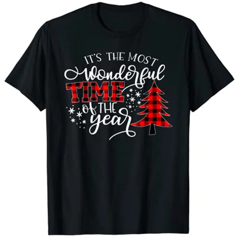 Alberi Di Natale È Il Più Meraviglioso Tempo Dell'Anno T-Shirt Graphic Tee Tops