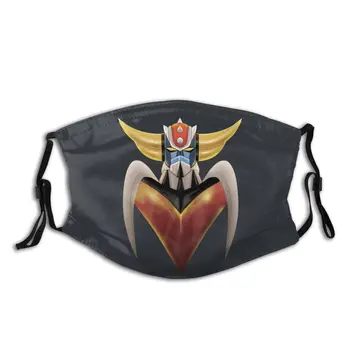 

UFO ROBO Grendizer Adult Non-Disposable Face Mask with Filter Anti Haze Dustproof Mask Respirator Mouth Muffle