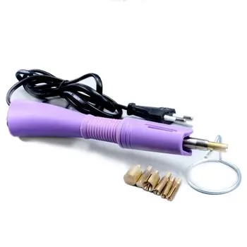 

Promotion--EU Plug Fast Heated! Purple Hot Fix Applicator Iron-On Wand Heat-Fix Tool Wand Garment