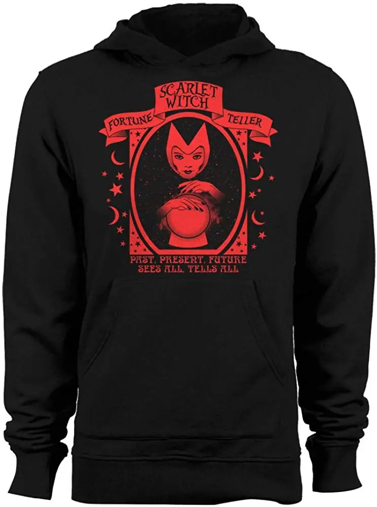 Алая ведьма гадалка Мужская Hoodieunisex Мужская wo мужская толстовка с капюшоном