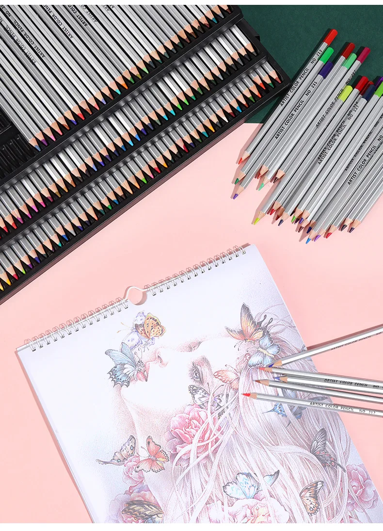 150 цветов деревянные цветные карандаши набор Lapis De Cor художественная Живопись Профессиональный масляный цветной карандаш для школы Рисование эскиз искусство Suppli