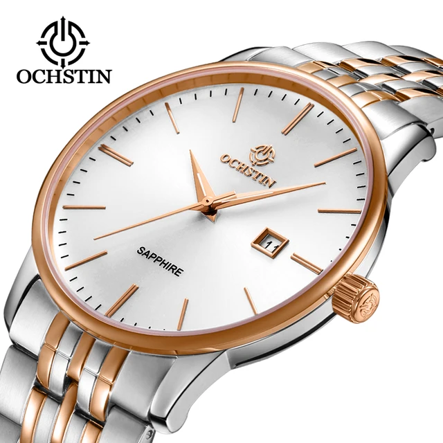 OCHSTIN Lovers Watch Original for Men Business Women Fashion Casual Waterproof Stainless Steel Quartz Ladies Wristwatches Couple 4