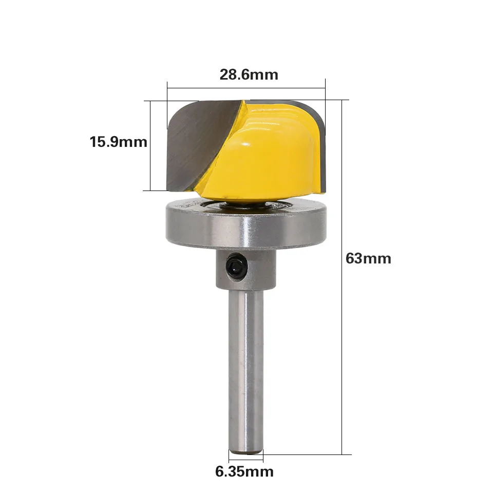 

Krachtige 1/4" Shank 1-1/8" Diameter Bowl & Tray Router Bit Woodworking Milling Cutter Tools