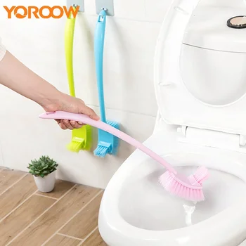 

Toilet Brush Holder Cleaning Brush Toilet White Bathroom Wall Mount And Rolling Cleaner Tails Lavatory Bowl Side GSH00BZ 4