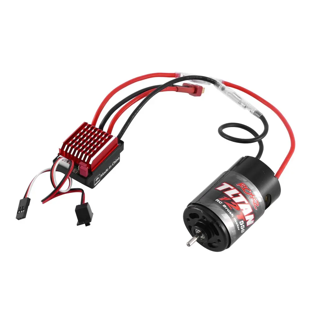 550 матовый двигатель 12T 21T 29T 35T 60A ESC для 1:10 RC Гусеничный осевой SCX10 AXI03007 JL 90046 Traxxas TRX4