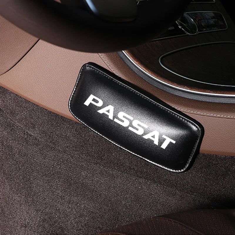 Внутренняя Кожаная подушка для ног, наколенник, поддержка бедра для Volkswagen Passat, автомобильные аксессуары для стайлинга