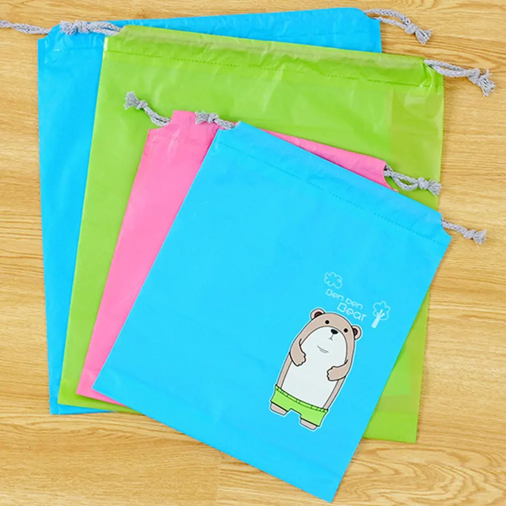 

Pull Rope Waterproof Storage Bag For Washing Travel Green Mahjong Bag Clothes Storage Bag