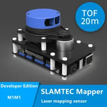 Mapeador rplidar slamtec m1m1, mapa de construção e posicionamento de slam tof de 20 metros lidar com ros