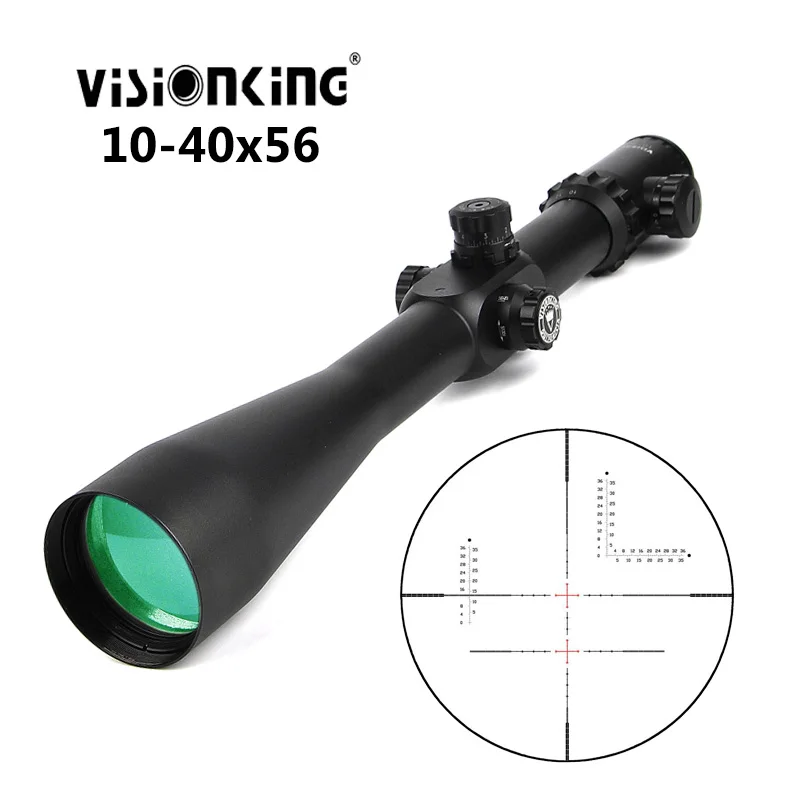 Visionking 10-40X56 боковой Фокус прицел оптика прицел дальний Mira Telescopica. 308. 338. 50 Cal охотничий целевой прицел