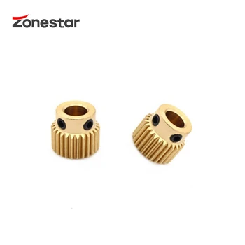 

2PCS/LOT Extrusion Gear 26 Tooth Bore stainless steel 3D Printer Accessories Parts Diameter 11mm For MK8 Extruder Part Brass
